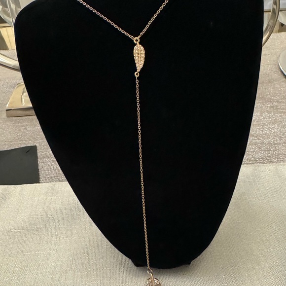 💎Pick 2/$7 NEW Adjustable Leaf and Rhinestone Fashion Necklace - Picture 5 of 6